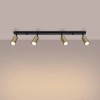 Sufitowa lampa na listwie Winx SL.1387 Sollux tubka metalowa złota