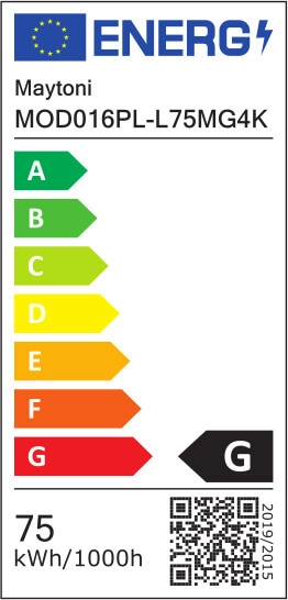 Ledowa lampa wisząca Line MOD016PL-L75MG4K 75W złota