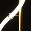Wisząca lampa tuba silikonowa 607 LED 21,5W 3000-6000K wężyk złota biała