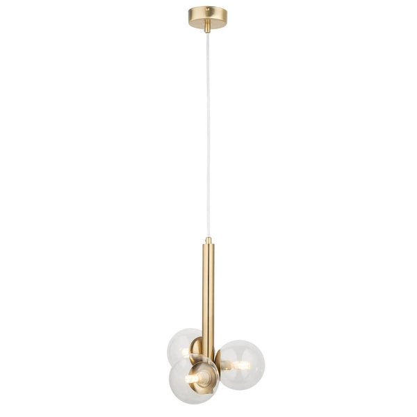 Pojedyncza lampa Perla 40855 Sigma bańki do jadalni złota transparentna