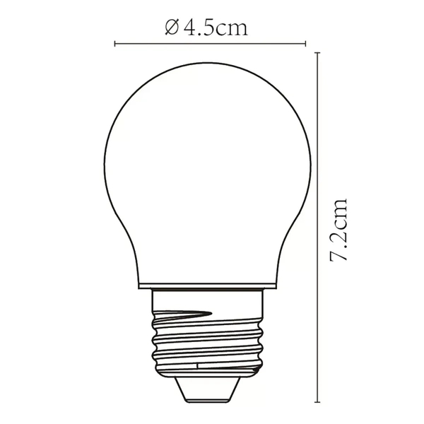 Żarówka klasyczna LED 49021/04/67 E27 4W 2700K 280lm szklana przydymiona