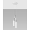 Nowoczesna lampa wisząca SL.1080 kaskada tuby szare białe