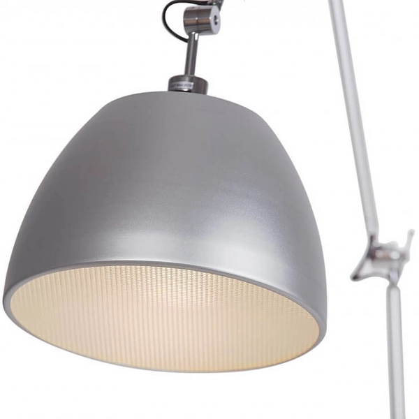 Metalowa lampa podłogowa zestaw Zyta AZ2310+AZ2593 loft do salonu aluminium