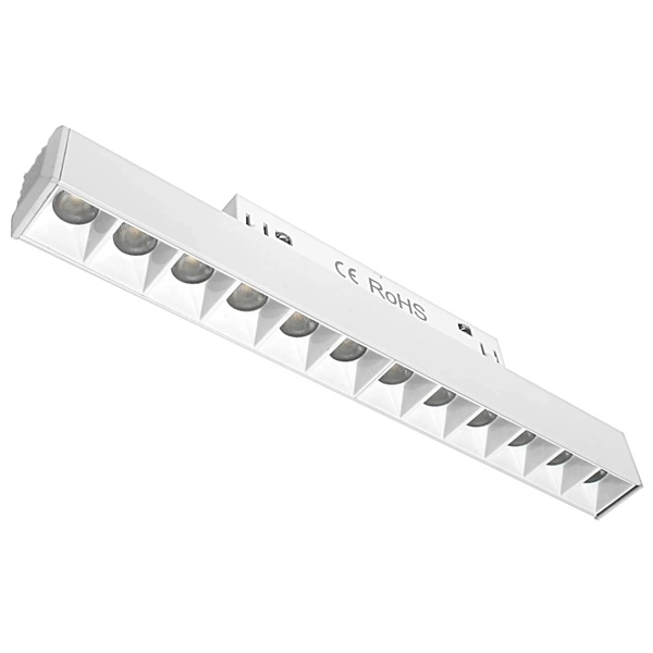 Diodowa lampa magnetyczna szynowa 845 Domeno LED 12W 4000K metalowa biała