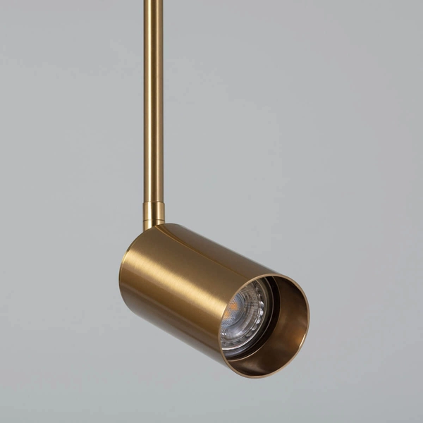 Regulowana lampa wisząca Fin ABR-SLFIN-GU10 Abruzzo metalowa tuba zloty