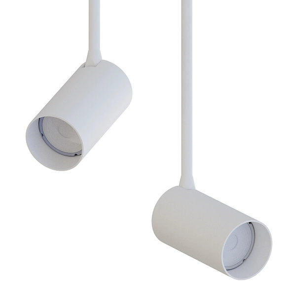 Minimalistyczne reflektorki sufitowe Mono 7726 kierunkowe białe