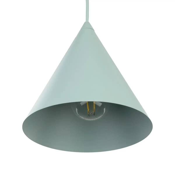Salonowa lampa wisząca CONO 10074 stożkowa miętowy