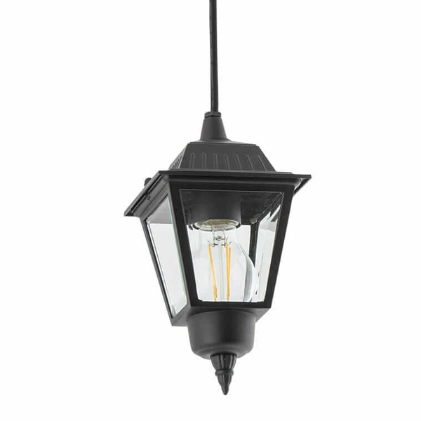 Wisząca lampa balkonowa Ana 10500 Nowodvorski IP44 latarnia metalowa czarna