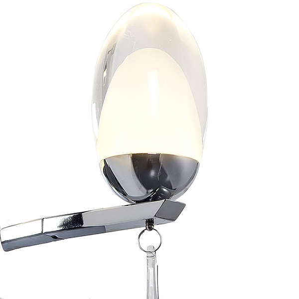 Kinkiet LAMPA ścienna OVO ML304 Milagro OPRAWA kropla łezka drop LED 5W 4000K chrom przezroczysta