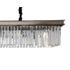 Prostokątna lampa wisząca Sparke Double MP0097B Step kryształki brąz