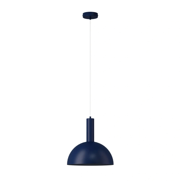 Lampa zwisowa granatowa VITRUM kopuła 1xE27 nad stół 41691
