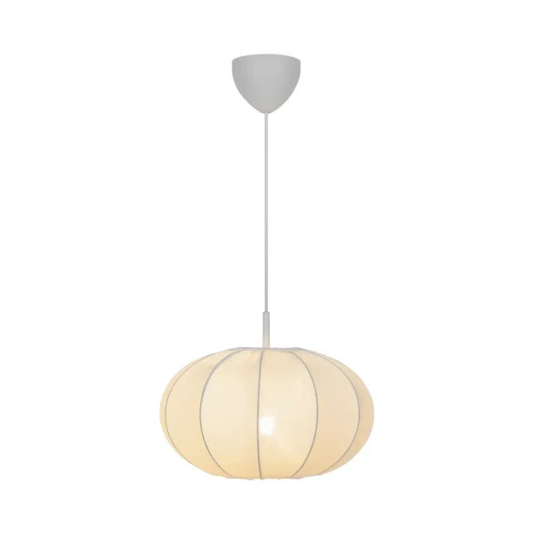 Okrągła lampa wisząca do salonu AERON 2312153001 nad stół biały OUTLET