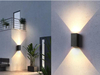 Ogrodowa lampa elewacyjna MODERN KM2X3WW LED 6W 3000K IP65 czarna