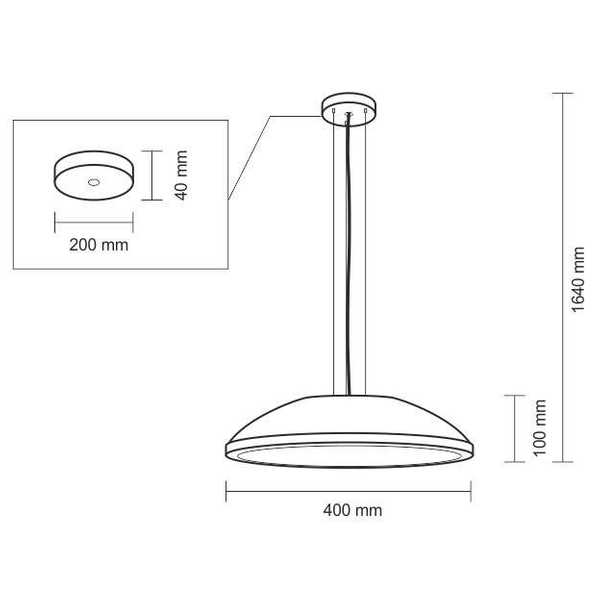 LAMPA wisząca WANTO 5521 Shilo okrągła OPRAWA zwis czarny