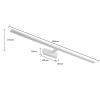 Kinkiet ścienny Isla GS-LWB-32W WH CCT LED 32W 3000-6000K IP44 biały