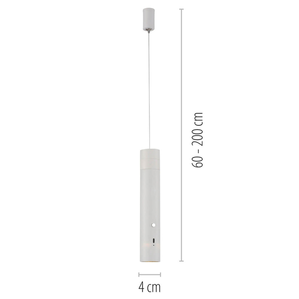 Pojedyncza lampa wisząca ATTACH 18281-16 Just Light LED 3W 3000K biały