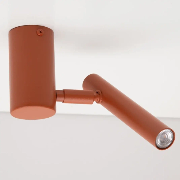 Minimalistyczna lampa sufitowa Sopel 41467 ruchoma tubka ceglana