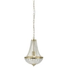 Złota lampa Granso 106118 do sypialni na łańcuchu crystal glamour
