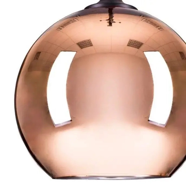 Lampa wisząca lustro Glow ST-9021-L copper Step klosz kulisty miedziana