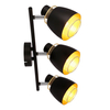 Salonowa lampa sufitowa Aleksandria 93-13767 reflektory czarny złoty