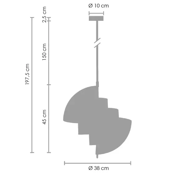 Lampa wisząca art deco Mobile ST-8881 CHROME Step do salonu pierścień chrom