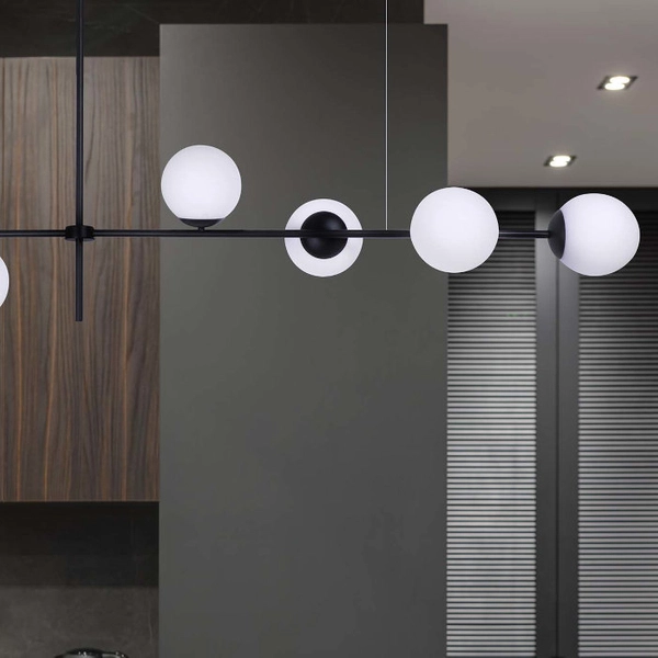 Wisząca lampa modernistyczna VUELTA K-4738 czarny zwis molekuły