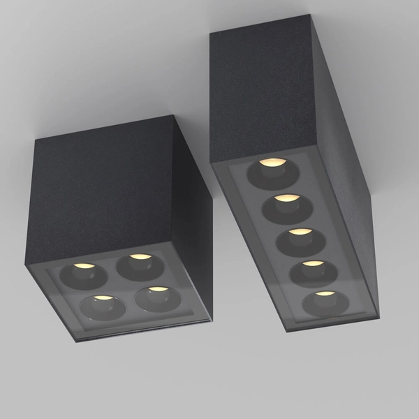 Sufitowa lampa kostka Ares O309CL-L8GF3K LED 8W 3000K IP54 grafitowy