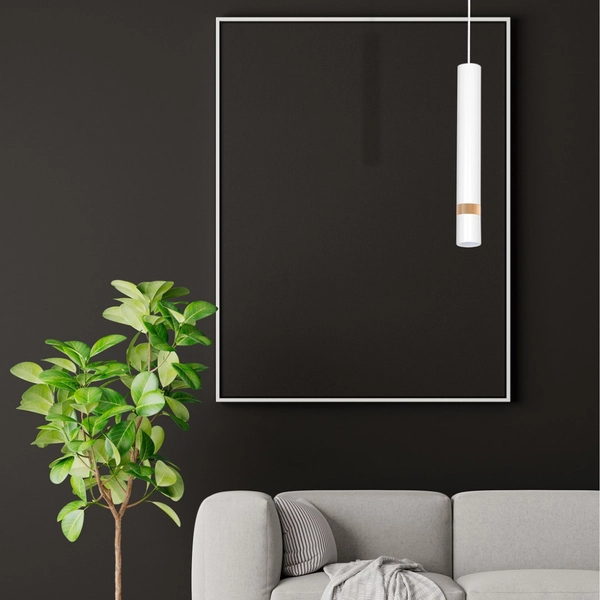 LAMPA wisząca JOKER MLP6301 Milagro okrągła OPRAWA metalowy ZWIS tuba loftowa biała
