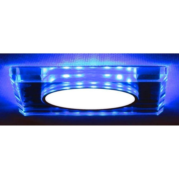 Lampa sufitowa kwadratowa 2263892 Candellux LED 8W 6500K chrom niebieska