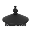 Stojąca lampa ogrodowa Chicago K-8217 Kaja IP44 lampion metalowa czarna