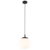 Sypialniana lampa wisząca VIBE 4759 szklana kula czarny biały