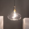 Szklana lampa wisząca Pico ABR-LWS Abruzzo nad stół złoty przezroczysty