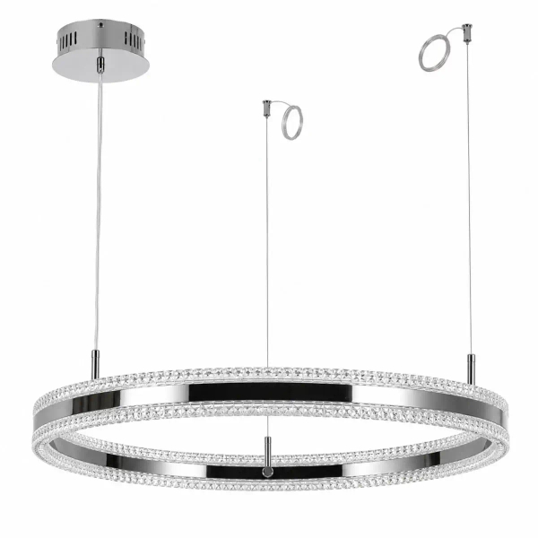 Lampa wisząca pierścień ARKADIA tytanowa ST-6376-80 1xLED 40W 3000K glamour
