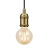 Minimalistyczna lampa wisząca AVRA 84800025 do salonu mosiądz