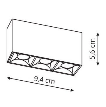 Reflektor do szyny Magnetic LP-556-MAG-BK LED 3W 3000K magnetyczny czarny