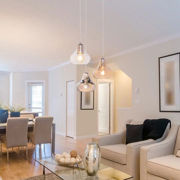 Wisząca LAMPA loft JEZABEL 7977 Rabalux szklana OPRAWA kaskada ZWIS kulisty multikolor