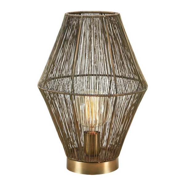Metalowa lampka na stół Casa 108665 Markslojd industrialna mosiądz