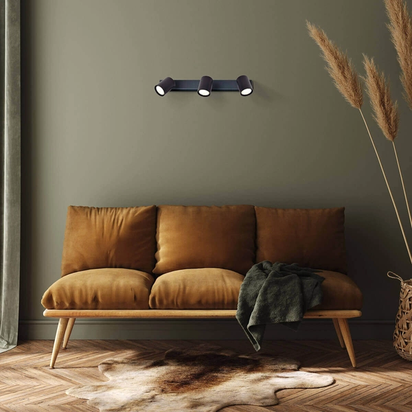 Plafon LAMPA sufitowa SNOW LP-731/3W BK Light Prestige metalowa OPRAWA regulowane refektorki tuby czarne