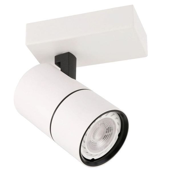 Spot LAMPA sufitowa LACONI SPL-2813-1B-WH Italux metalowa OPRAWA regulowany reflektorek białe czarne