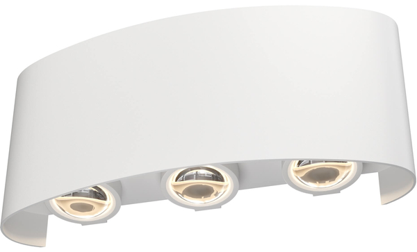 Dekoracyjny kinkiet elewacyjny Strato O417WL-L6W3K LED 6W 3000K biały