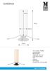 Tarasowa lampa podłogowa Garden cylinder LED 12W biały