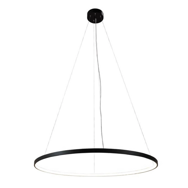 Ledowa lampa wisząca Agari 51W 3000K czarny zwis nad wyspę