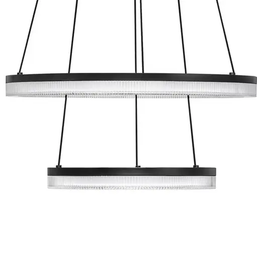 Jadalniana lampa wisząca ESTARIO LE45396 LED 46W 3000K pierścień czarny