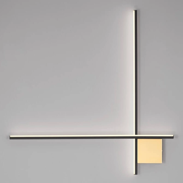 Lampa naścienna CHOTA LE44308 LED 20W 3000K do sypialni czarna złota