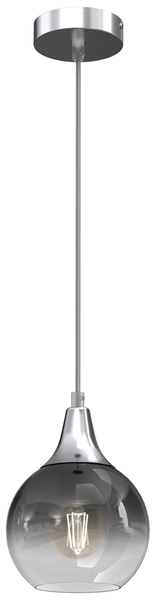 Lampa wisząca Monte MLP8321 kropla przydymiona srebrna