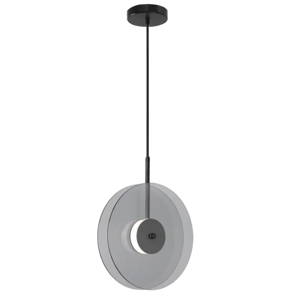 Wisząca lampa ledowa Casy LP-3176/1V SM LED 6W CCT przydymiony czarny