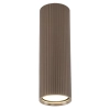 Sufitowa lampa do salonu Tune 11028 ryflowana tubka brązowy