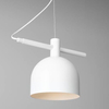 Metalowa lampa wisząca BERYL 976G Aldex biały zwis do salonu