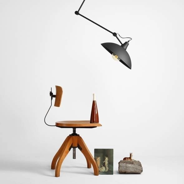 Lampa regulowana MELOS 808PL_G1 Aldex sufitowy wysięgnik czarny