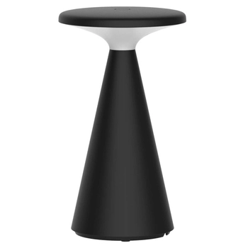 Stołowa lampka na taras FUNGHI T0063 LED 1,6W 2700K IP44 czarna